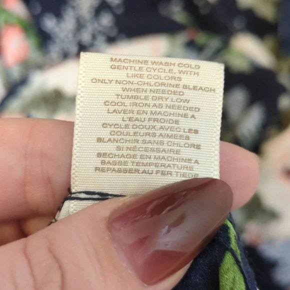 Nordstrom Love, Fire navy floral sleeveless v neck midi dress - Picture 6 of 7